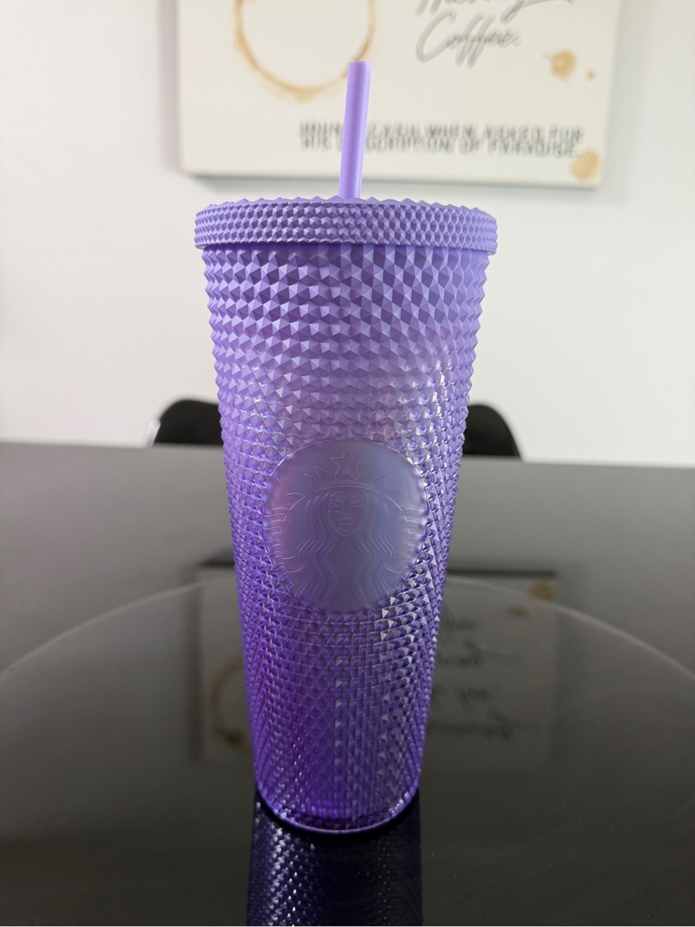 NWT Starbucks Venti Purple Ombré Studded Cold Cup